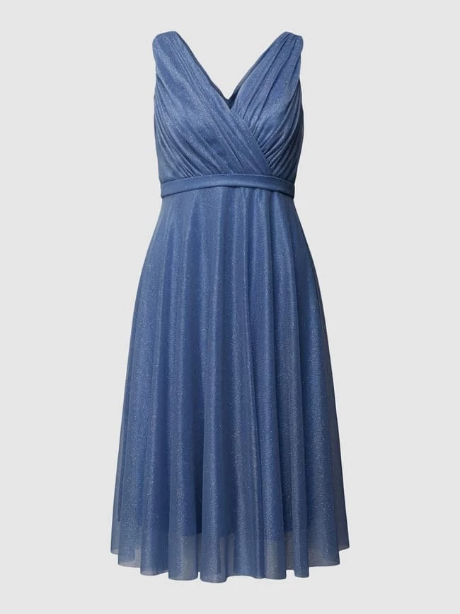 TROYDEN COLLECTION Cocktailkleid Mit Taillenpasse - Bleu – Bild 2