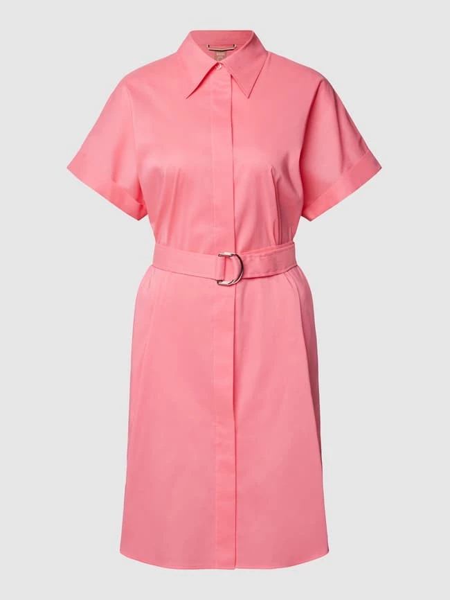 BOSS Blusenkleid In Knielänge Mit Taillengürtel Modell 'Dashile' - Rosa – Bild 2