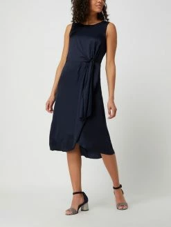Esprit Collection Cocktailkleid Aus Viskose - Dunkelblau
