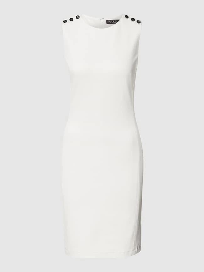 Lauren Ralph Lauren Knielanges Kleid Mit Akzenten In Metallic - Ecru – Bild 2