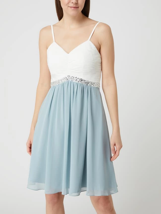 Jake*s Cocktail Two-Tone-Cocktailkleid Mit Strasssteinen - Schilf – Bild 4