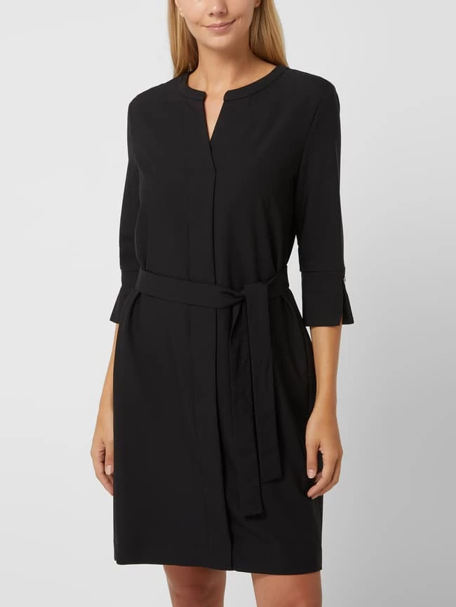 S.Oliver BLACK LABEL Kleid Mit Taillengürtel - Schwarz – Bild 4