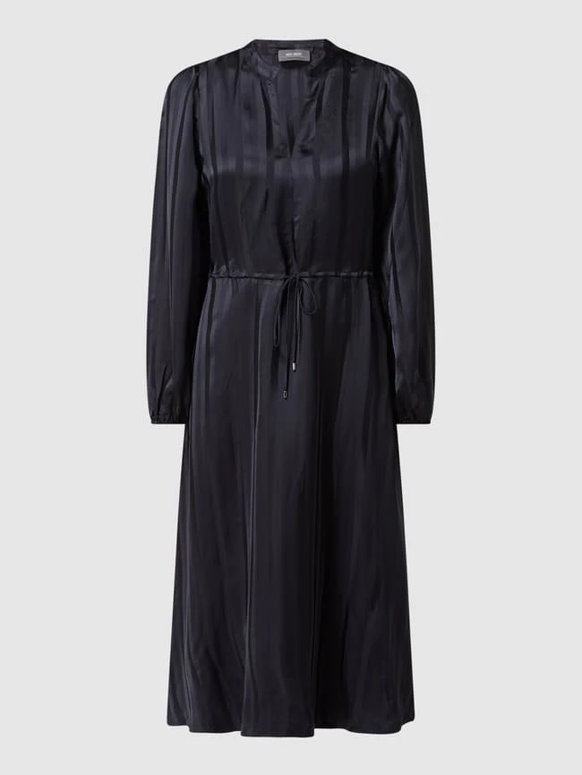 MOS MOSH Midikleid Aus Viskose - Blau – Bild 2