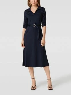 Tommy Hilfiger Midikleid Mit Brusttasche - Marineblau