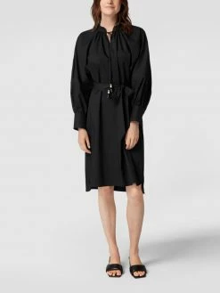 BOSS Midikleid Mit Taillengürtel Modell 'Dapera' - Schwarz