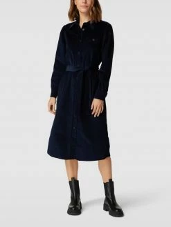 Seidensticker Kleid Mit Taillenband - Marineblau