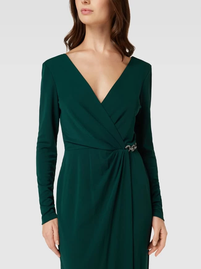 Lauren Ralph Lauren Cocktailkleid In Wickel-Optik Modell 'KINA' - Grün – Bild 3