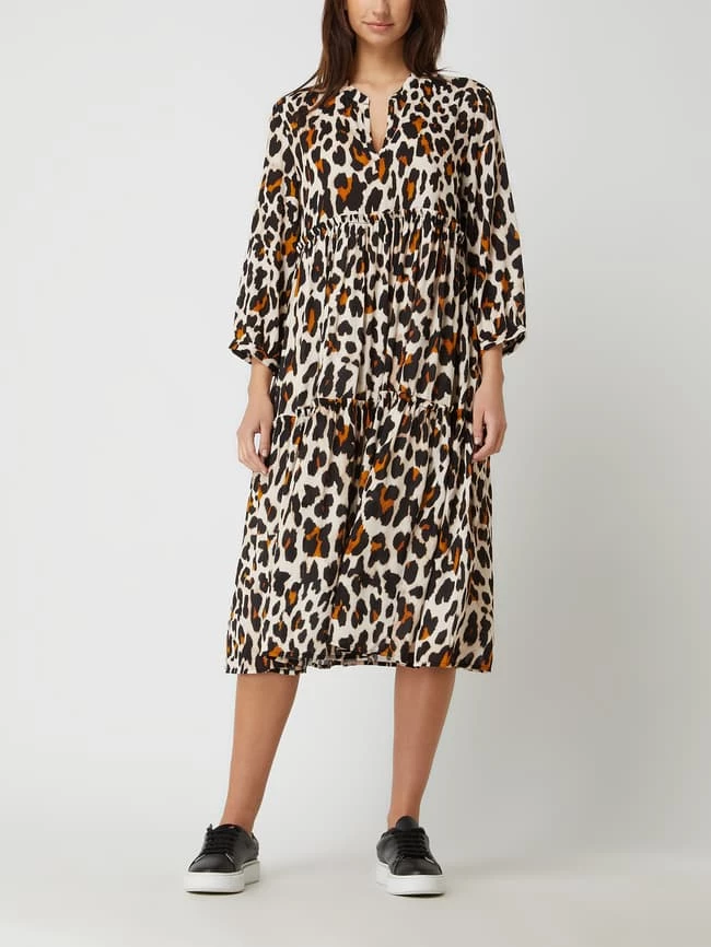 Tonno & Panna Kleid Aus Viskose Modell 'Lala' - Schwarz