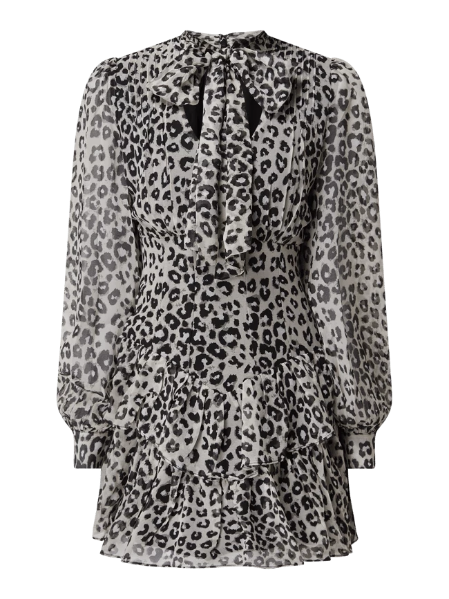 Bardot Minikleid Mit Allover-Muster Modell 'Georgette' - Weiß – Bild 2