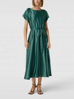 Swing Cocktailkleid Mit Taillenband - Dunkelgrün