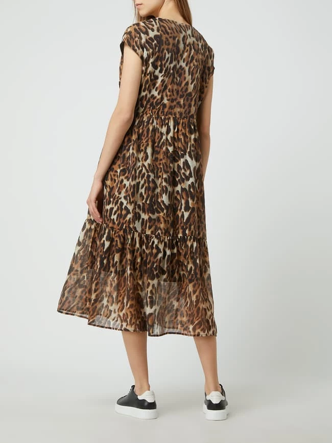 Jake*s Collection Midikleid Mit Leopardenmuster - Mittelbraun – Bild 7