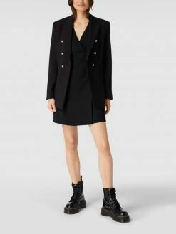 Mango Minikleid In Wickel-Optik - Schwarz