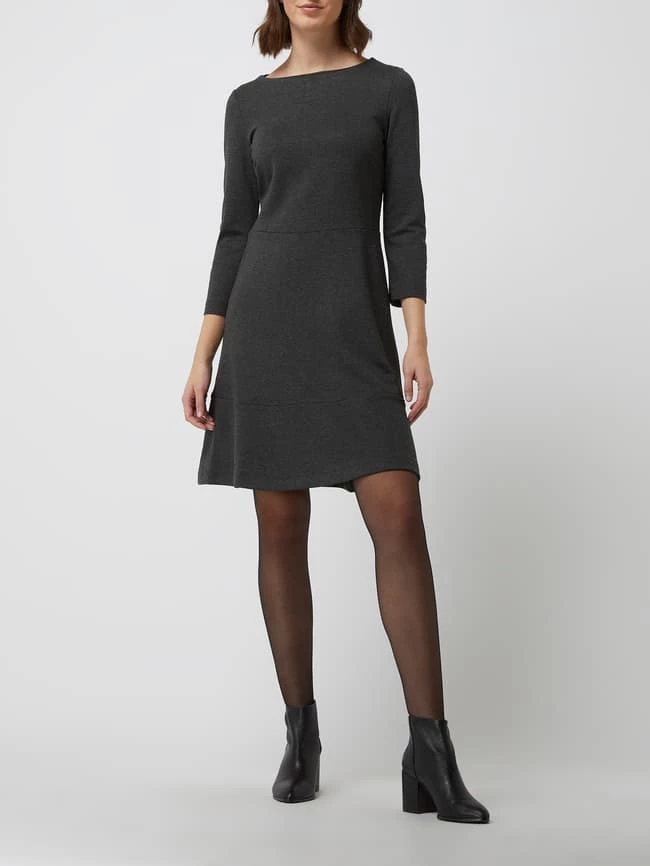Esprit Kleid Mit 3/4-Arm - Anthrazit Meliert