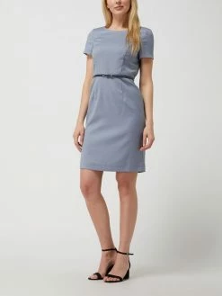 Montego Etuikleid Mit Gürtel - Marineblau Meliert