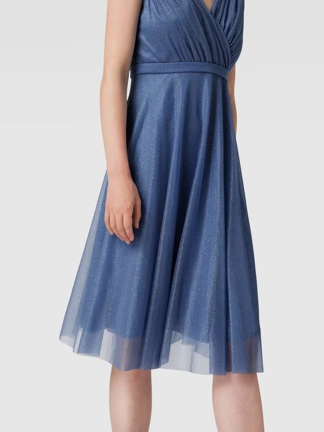 TROYDEN COLLECTION Cocktailkleid Mit Taillenpasse - Bleu – Bild 3