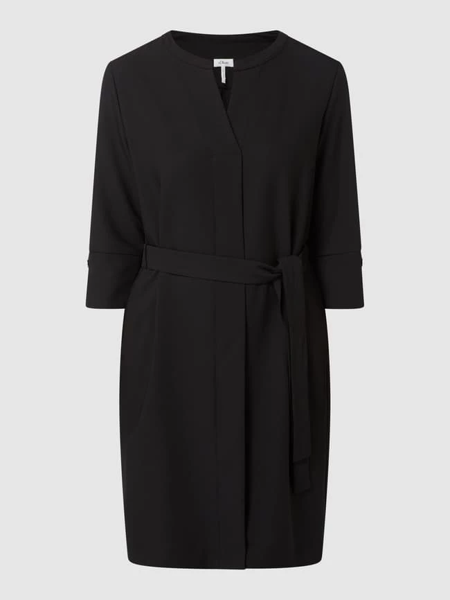 S.Oliver BLACK LABEL Kleid Mit Taillengürtel - Schwarz – Bild 2