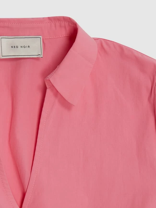 Neo Noir Midikleid Aus Baumwolle Modell 'Jinna' - Pink – Bild 2