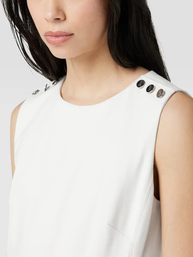 Lauren Ralph Lauren Knielanges Kleid Mit Akzenten In Metallic - Ecru – Bild 3