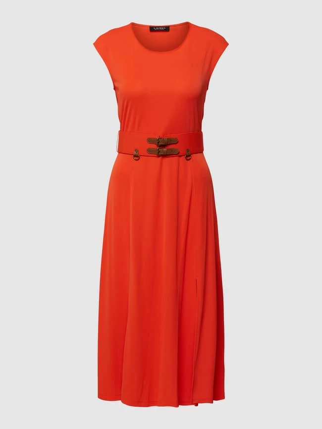 Lauren Ralph Lauren Midikleid Im ärmellosen Design Modell 'DOLIBAH' - Orange – Bild 2