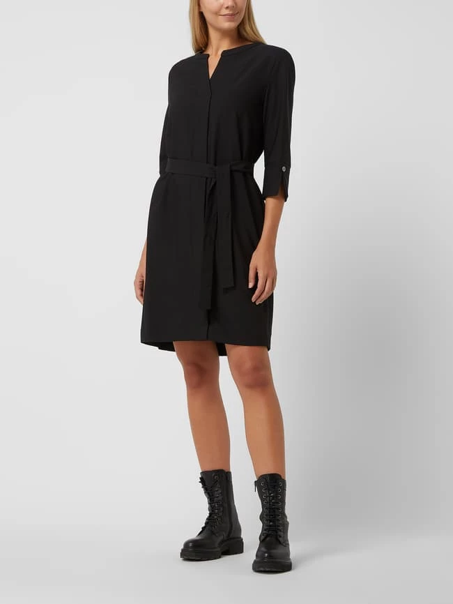 S.Oliver BLACK LABEL Kleid Mit Taillengürtel - Schwarz