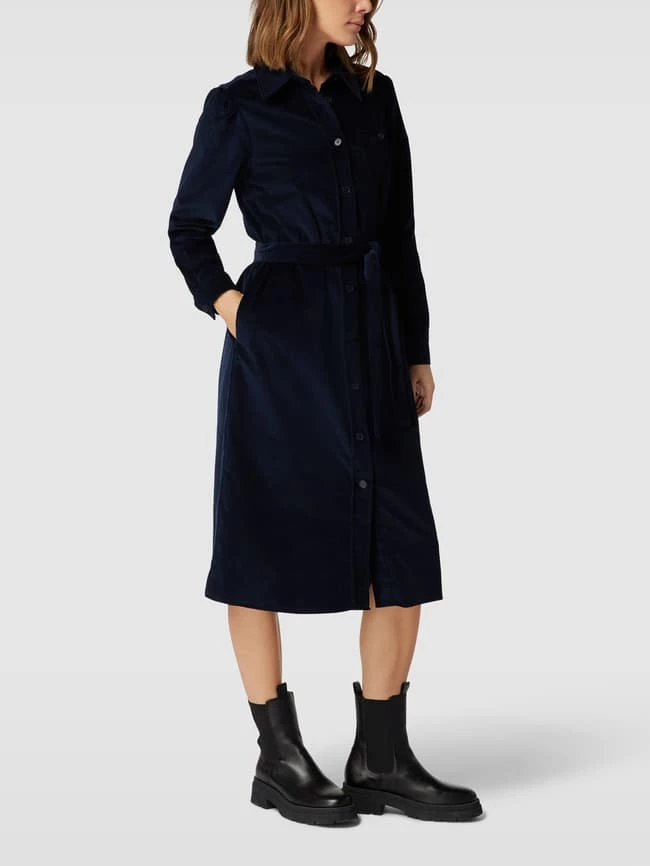 Seidensticker Kleid Mit Taillenband - Marineblau – Bild 4