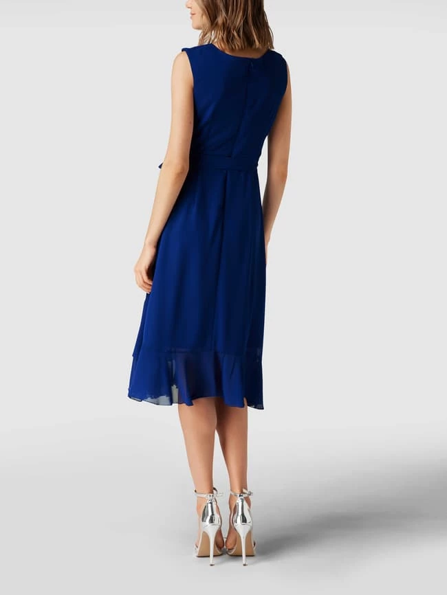 Paradi Cocktailkleid Mit Volants - Royalblau – Bild 5