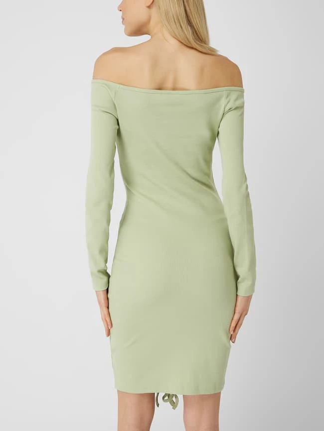 KARL KANI Off-Shoulder-Kleid Mit Rippenstruktur - Mint – Bild 5