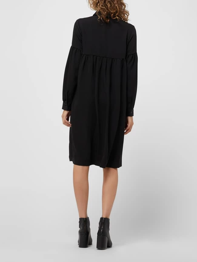 Seidensticker Blusenkleid Aus Krepp - Schwarz – Bild 4