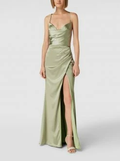 Luxuar Abendkleid Mit Wasserfall-Ausschnitt - Mint