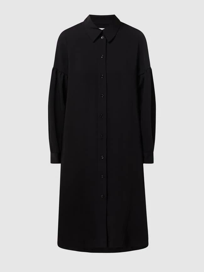 Seidensticker Blusenkleid Aus Krepp - Schwarz – Bild 2